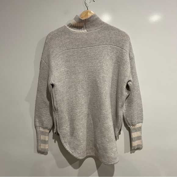 REISS Naomi Wool Striped Roll Neck Sweater - Picture 7 of 14